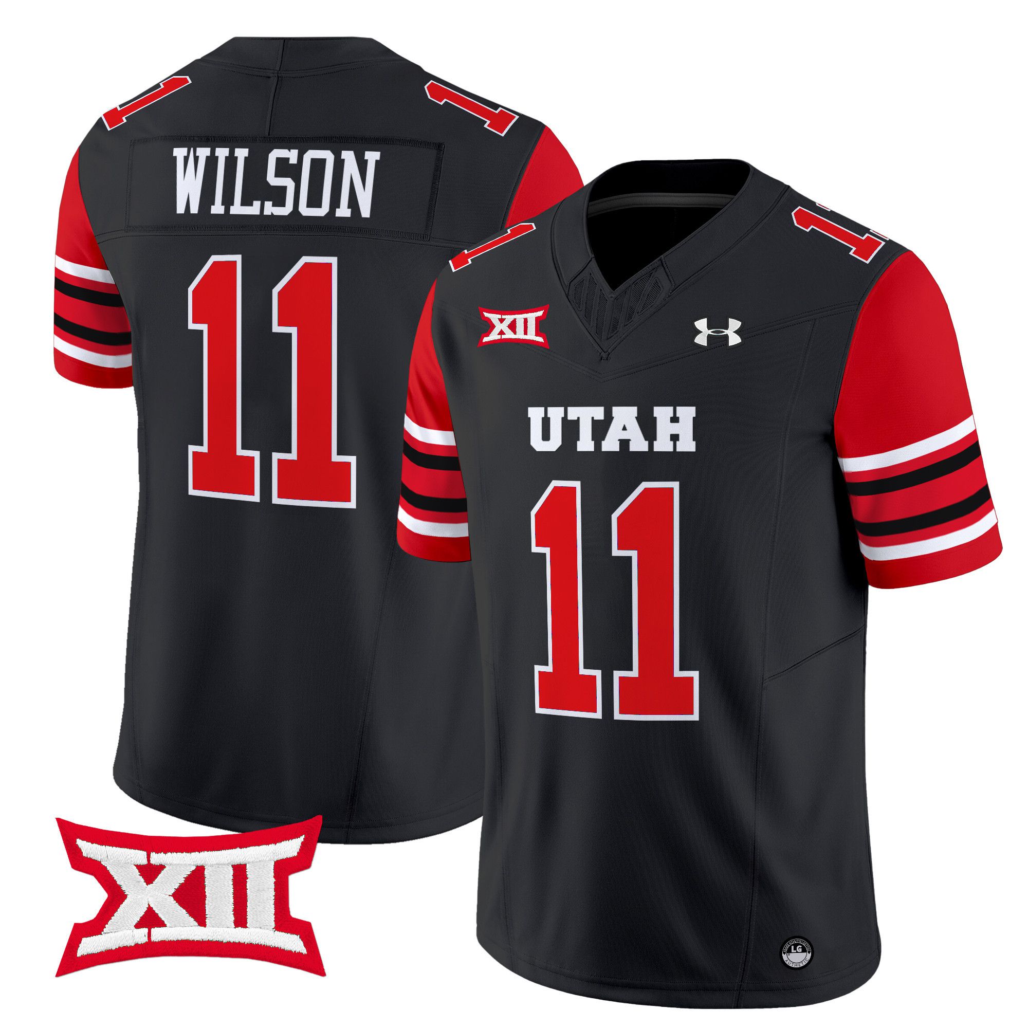 Men Utah Utes 11 Wilson Black 2024 Vapor Limited NCAA Jersey